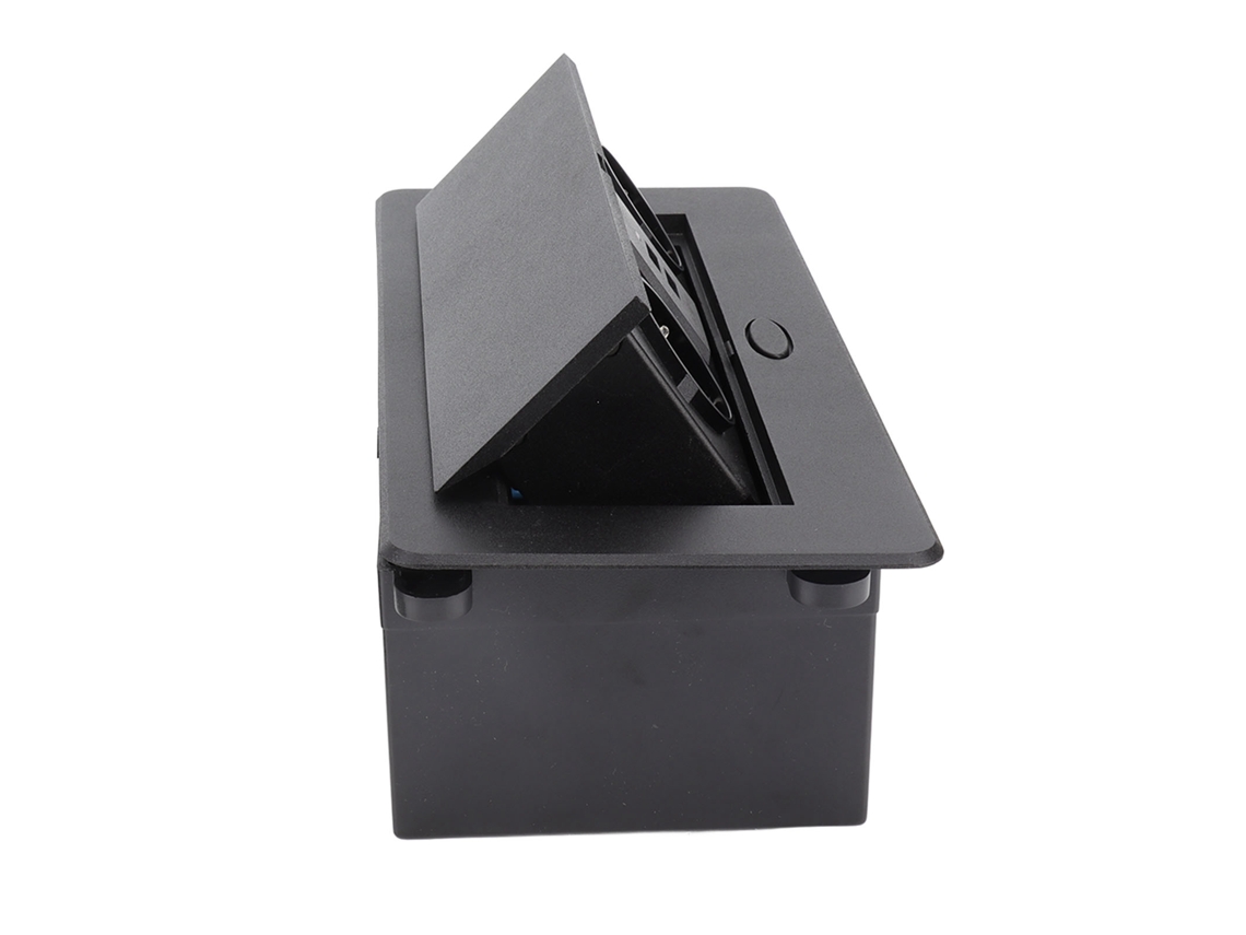 2026-as-caja De Conexión De Mesa Com 2 Portas Usb, Tomada De Escritura Impermeável E Retardante ao Fogo, Plugue Oculto