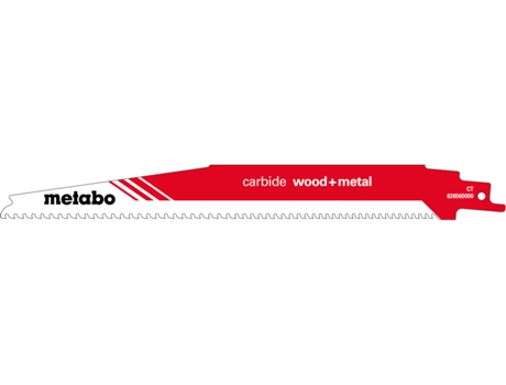 METABO Hoja para sierras de sable "carbide wood + metal" 225 x 1,25 mm (626560000)