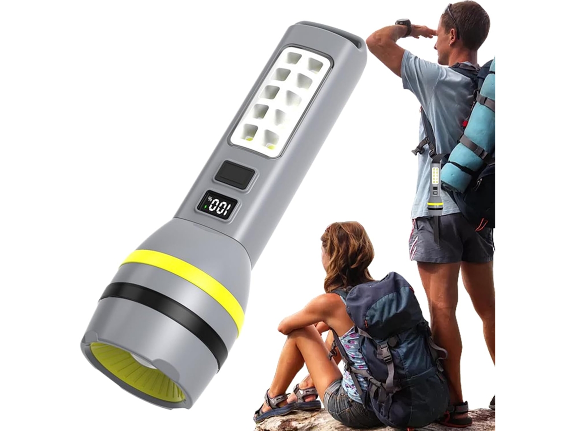 Linterna Solar Recargable Por Usb E Impermeable: Luz Compacta Para Actividades Al Aire Libre, Supervivencia