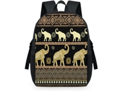 Mochila Tropicallife Estampado Étnico Tribal Elefante Para Niños Niñas Hombres Mujeres Multiusos Mochila Es