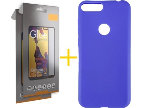 Carcasa + Protector Alcatel 1S 2019 SKYHE Lisa Azul 79703