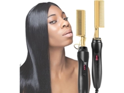 Peine Eléctrico Para Cabello Afro Grueso, Pelucas Y Barba, Portátil, Resistente Al Calor, 1 Unidad.