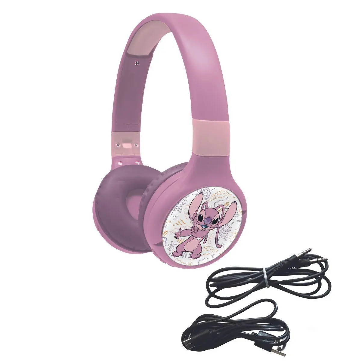 Disney Stitch "angel" 2-in-1 Bluetooth® Und Kabel-kopfhörer, Faltbar, Mit Sicherer Lautstärkebegrenzung