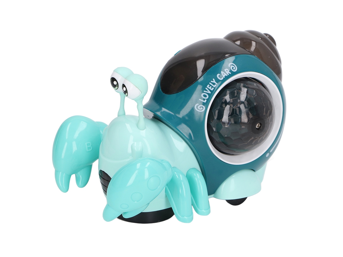 Vlola-juguete Caracol Bebé Con Música Luces 3d Interactivo Educativo Para Niños Bebés Azul