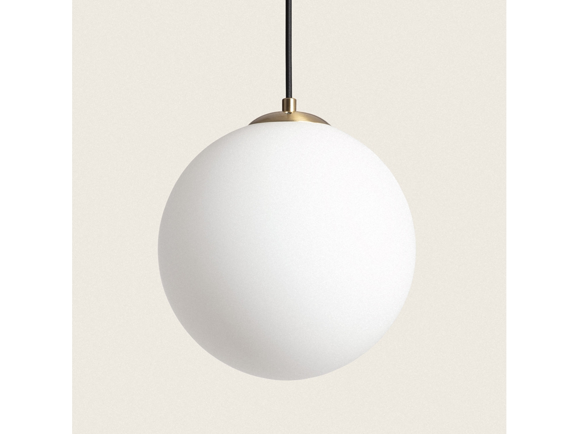 LEDKIA Lámpara Colgante Metal y Cristal Moonlight Brass Dorado