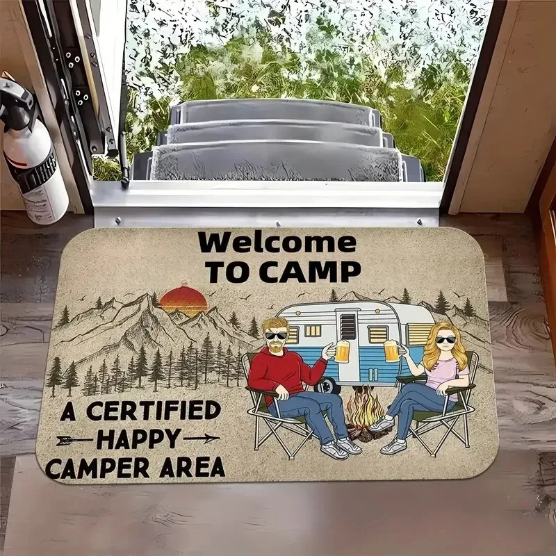 (estilo 2 30x50cm) Felpudo Decorativo Para Furgoneta Camper, Felpudo De Bienvenida Para Exterior