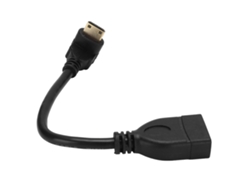 Cable Conector Hdmi C Macho A Hdmi A Hembra, 15 Cm, Portátil Para Portátil, Tableta Y Cámara.