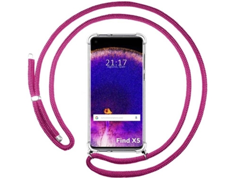 Carcasa para Oppo Find X5 5G TUMUNDOSMARTPHONE Colgante Rosa