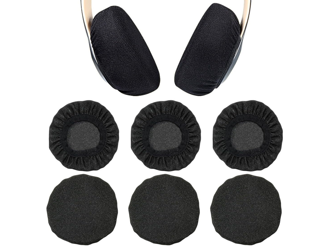 Protectores de orejas elásticos negros, lavables y resistentes al sudor. ZYBLSSBB