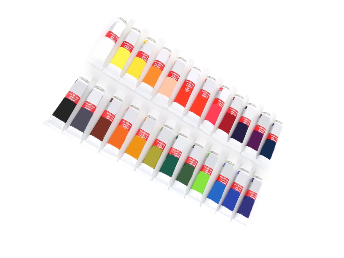 Juego De 18 Pinturas Al Óleo Profesionales Para Pintar Sobre Lienzo, Papel Y Cuadros, Con Pigmentos Intensos.