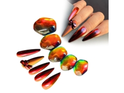 Espejo de uñas con forma de pulpo, 10 g, purpurina metálica, esmalte de gel degradado, decoración para uñas.