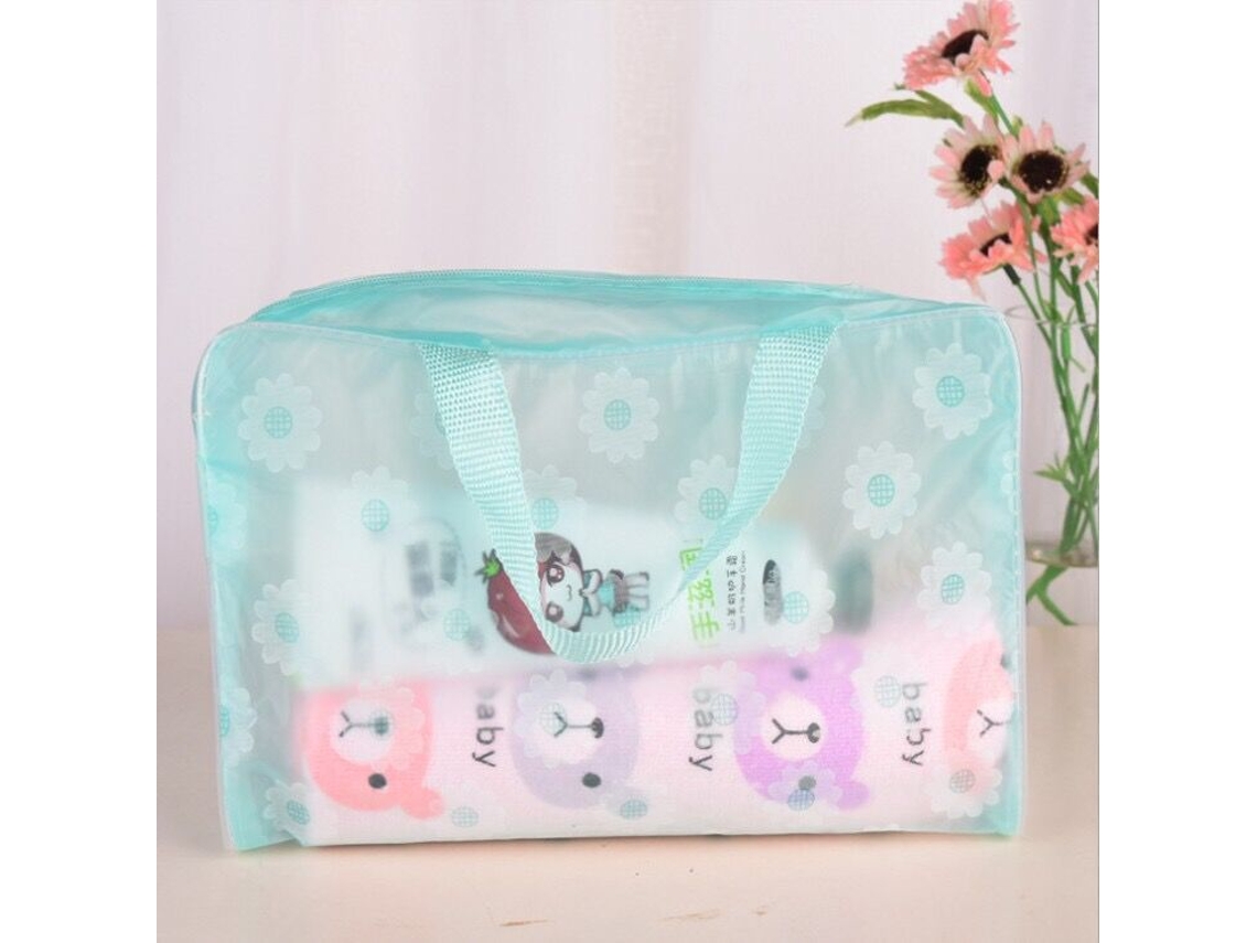 Bolsa de maquillaje Eifson Green impermeable, de PVC, sin aceite y de gran capacidad