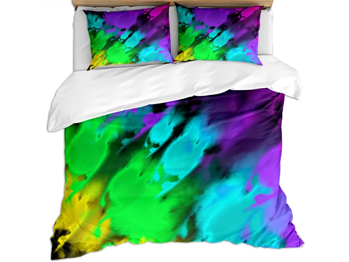 Juego Ropa Cama Piezas Funda Nórdica Microfibra Estampado Juego Almohada 140x200cm 140 X 200 Cm 65