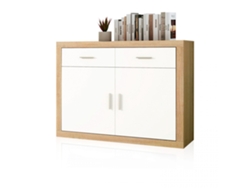 Aparador Nuka Cambria - Blanco 120 x 90,2 x 41,4 cm