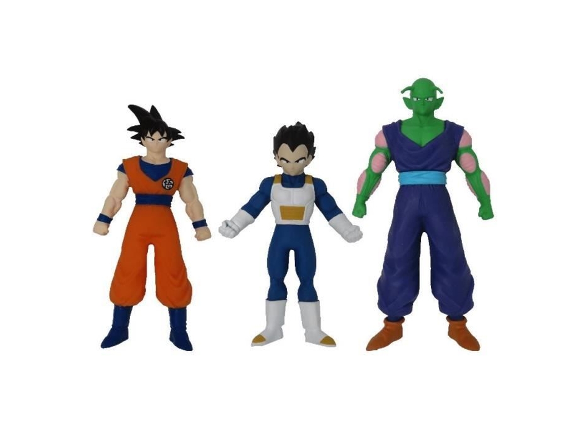 Figura elástica de DRAGON BALL - Pack de 3 - MONSTER FLEX