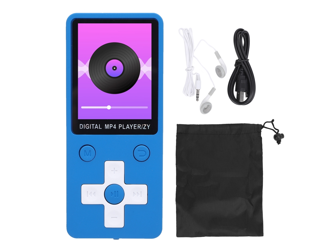 Reproductor Mp3 Bluetooth 5.0, Pantalla De 1,8 Pulgadas, Sonido Hi-fi, Portátil Para Deportes, Azul