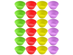 Espátula de silicona pequeña y larga de doble punta para gelatina, pasteles, cremas y maquillaje (3 unidades rojas)