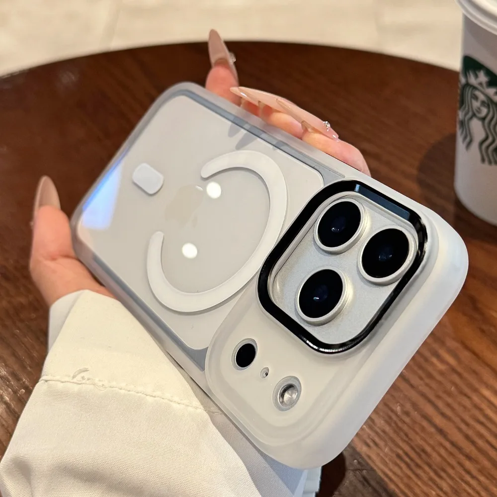 (iphone 17 Pro Max, Blanco) Funda Para Iphone Con Carga Magnética Magsafe Y Protección Contra Golpes.