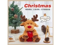 Nuevo reno de peluche navideño, bonito reno, regalo de Navidad, 28 cm Yunzii