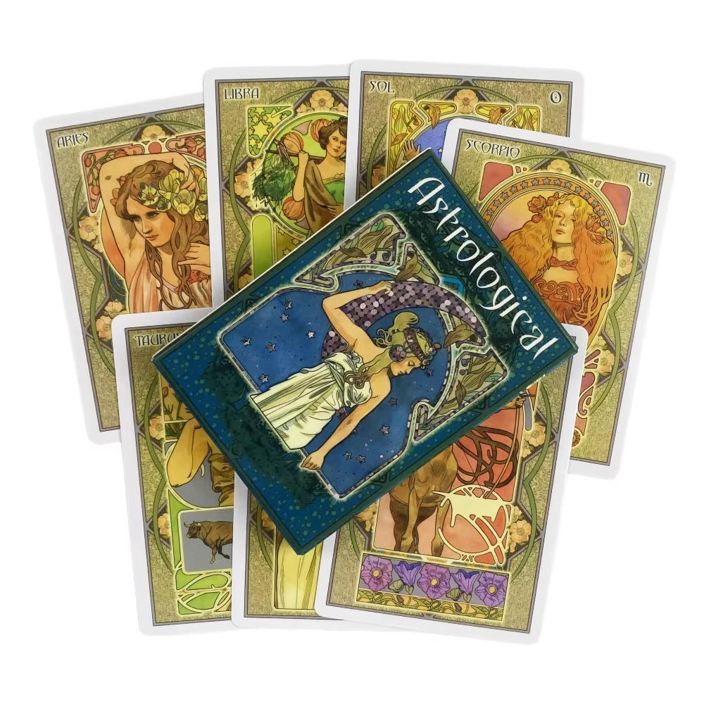 Juego De Cartas Del Oráculo Renoman De Astrología, Edición De Tarot De Sabiduría, Tablero De Adivinación En Inglés