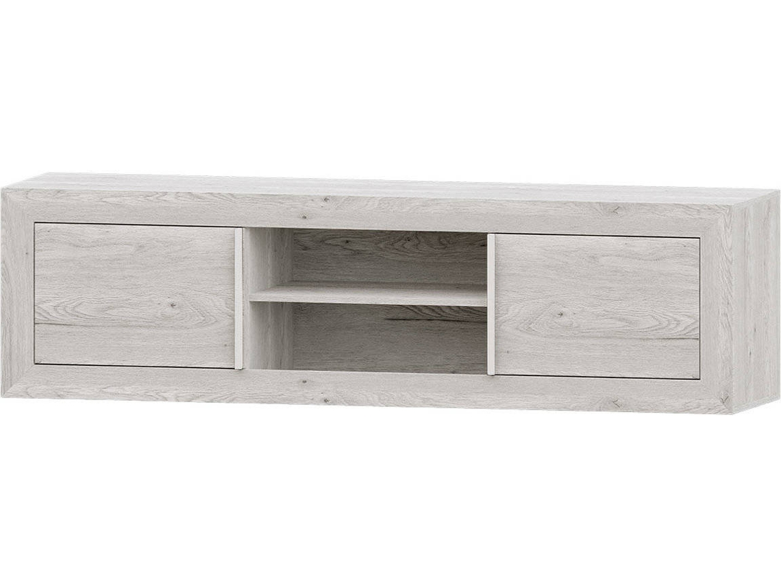 Mueble de TV MUEBLAM Niza (180x50x42 cm - Melamina - Blanco Artic)