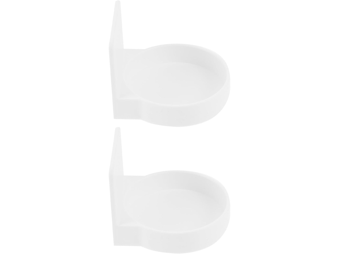2piezas Estante Almacenamiento Adhesivo Baño Blanco Sin