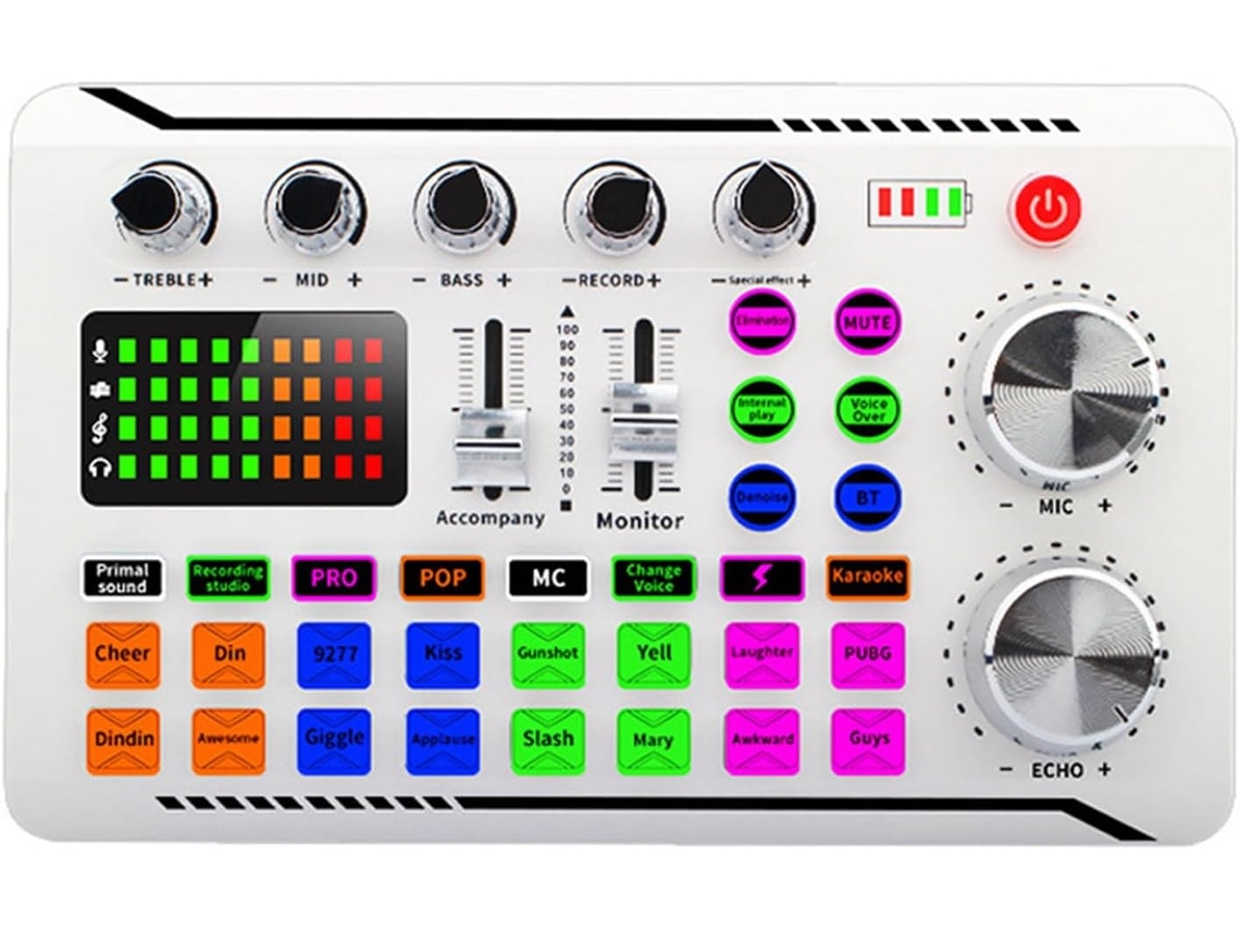 Tarjeta Inteligente De Cancelación De Ruido Live Sound Con Bluetooth Y Cable