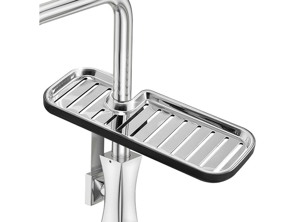 Soporte Para Esponja De Fregadero - Soporte Mejorado Para Jabón, Organizador Colgante Grande De Acero Inoxidable