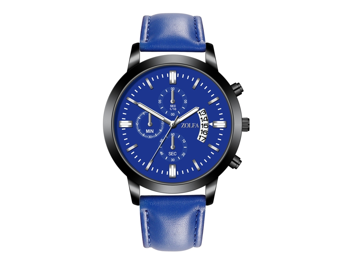 Reloj De Pulsera De Cuarzo Estilo Retro Punk Con Correa Vaquera Para Hombre Y Mujer (negro)
