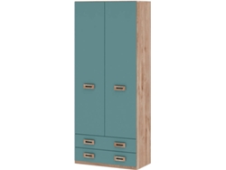 Armario MUEBLAM Roble Aqua Blue Melamina (99x232x50 cm)