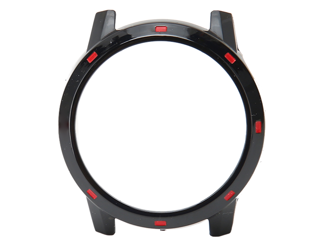 Parachoques Protector Antichoque Para El Reloj Inteligente Apex 2 Pro, De Plástico Negro Y Rojo.