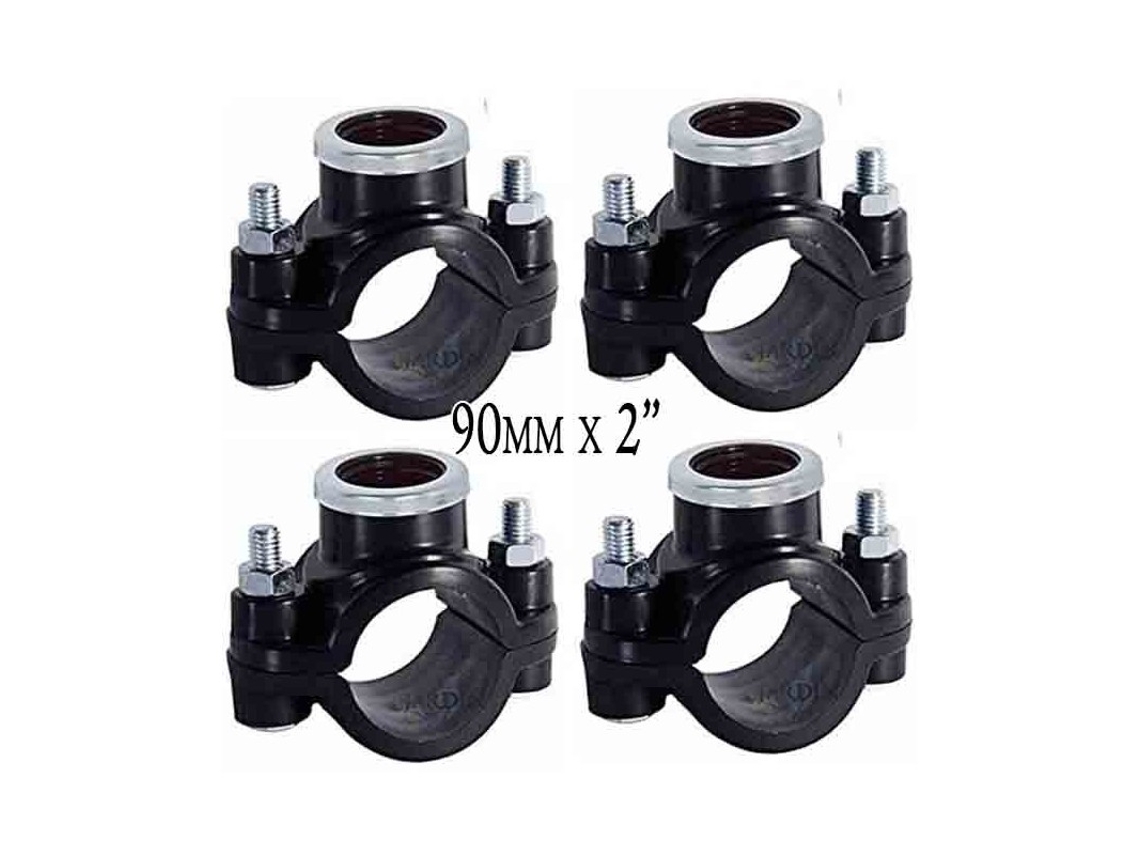 Collarin de Riego 90Mm X 2'' Pack 4 Utilizado para La Instalacion de Elementos de Riego Como Aspersores Y Difusores SUINGA