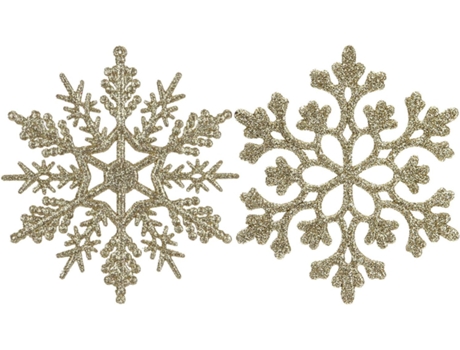 20PCS Adornos de copos de nieve con brillo de Navidad de plástico Decoraciones para árboles de Navidad, Adornos de copos de nieve de plástico, esti...