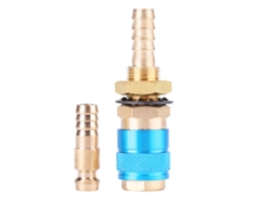 Adaptador De Manguera De Conexión Rápida Para Agua/gas Para Antorcha De Soldadura Mig/tig (azul)