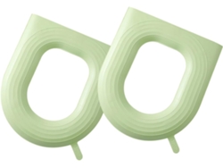 Juego de 2 fundas impermeables para asientos de inodoro, alfombrillas lavables para inodoro y CHABERLU