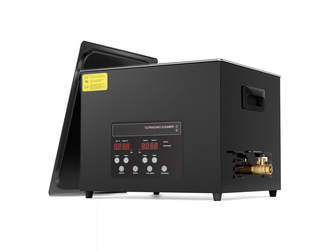 Máquina de limpieza ultrasónica de 15L con calefacción, control digital y 6 transductores Tekmaquinas