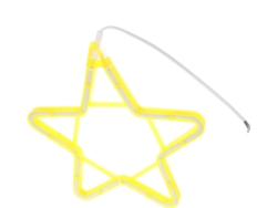 Estrella De Neón Led Amarilla De 30 Cm, Decorativa, Resistente Al Consumo, Para Uso En Exteriores Y Para Crear Ambiente De Fiesta.