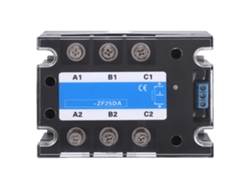 Relé Estático De Cc/ca Berm3-zf25da Ssr Para Control De Potencia, Con Placa Disipadora De Calor De Material Resistente A La Corrosión.
