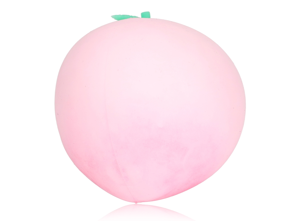 Pelota De Estrechar Melocotón Elástica Para Aliviar Ansiedad Juguete Antiestrés Fruta Para Mujeres Hombres Niños Rosa