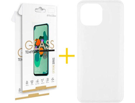 Kit Funda + 2 Protectores de Pantalla Apple iPhone 13 Pro Max SKYHE Liso 10 Transparente