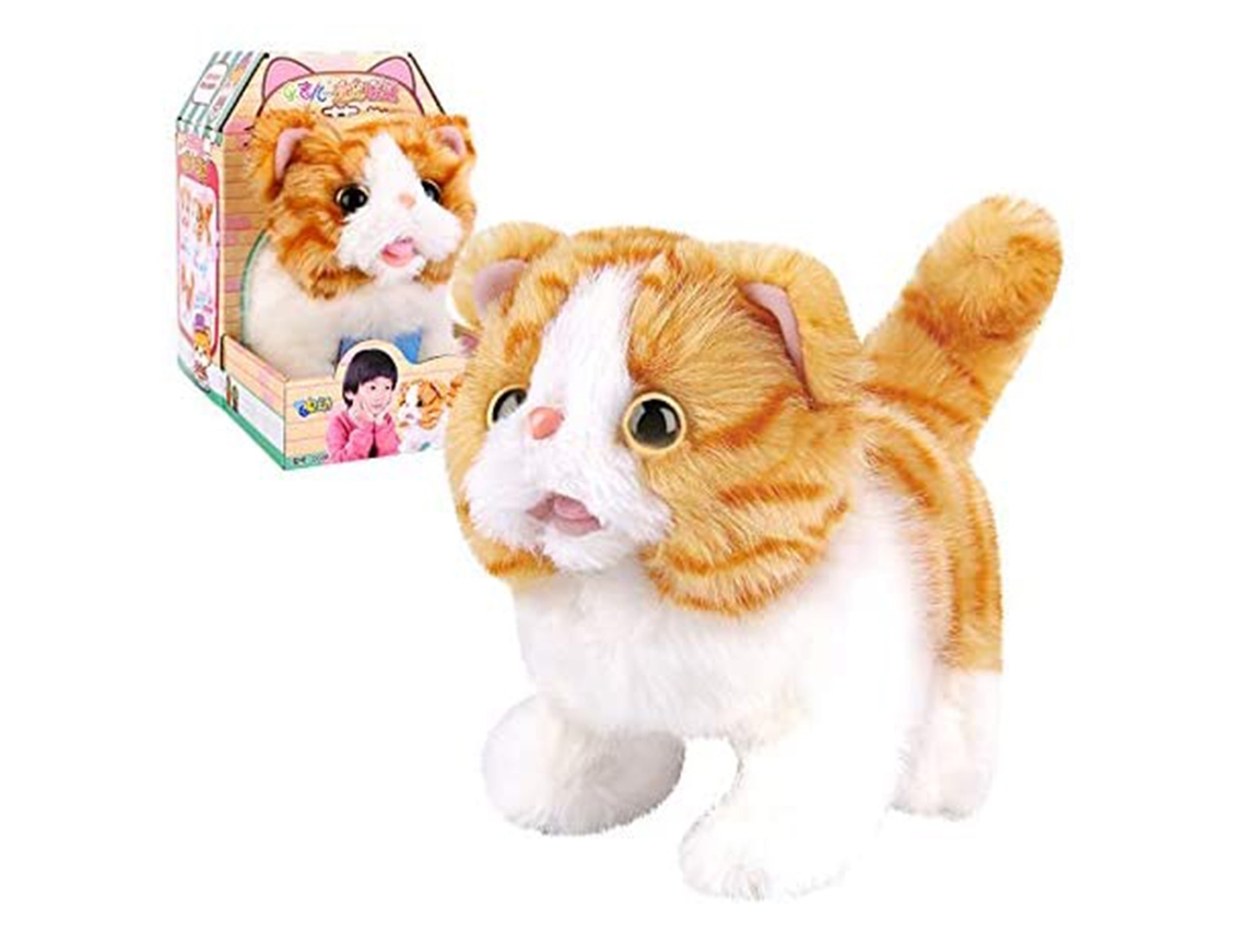 -juguete De Peluche Gatito Eléctrico Simulación De Gato Caminando Y Llorando Juguete Para Niñas Muñeca Mascota