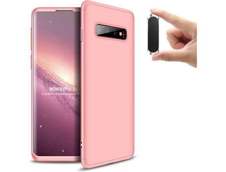Carcasa y Soporte Samsung S10 Slim armor 360º Rosa