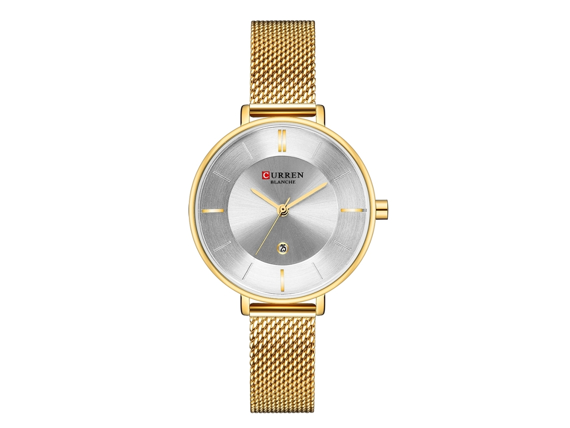 Reloj Analógico De Cuarzo Con Eslabones De Pu, Estilo Retro Punk Unisex, Color Marrón Oscuro.