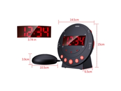 2026-reloj Despertador Fuerte Con Vibración Y Luz Flash Ajustable, Usb, Pantalla Led Para Dormilones Adultos Niños Adolescentes