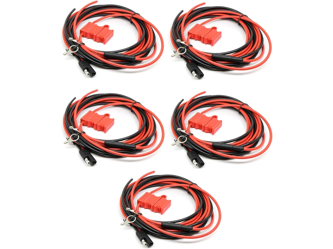 5 Cables De Alimentación De Cc Para Gm300 / 338 / 380 / 3188cdm1250 / 750 Metros