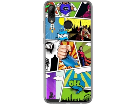 Carcasa Huawei P Smart 2019 TUMUNDOSMARTPHONE Comic Multicolor
