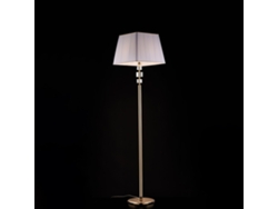 Franz - Lámpara De Pie Oro Y Cristal 1 Luz Con Pantalla Dm.45.180 - Ø40 - Bl275-ph-or