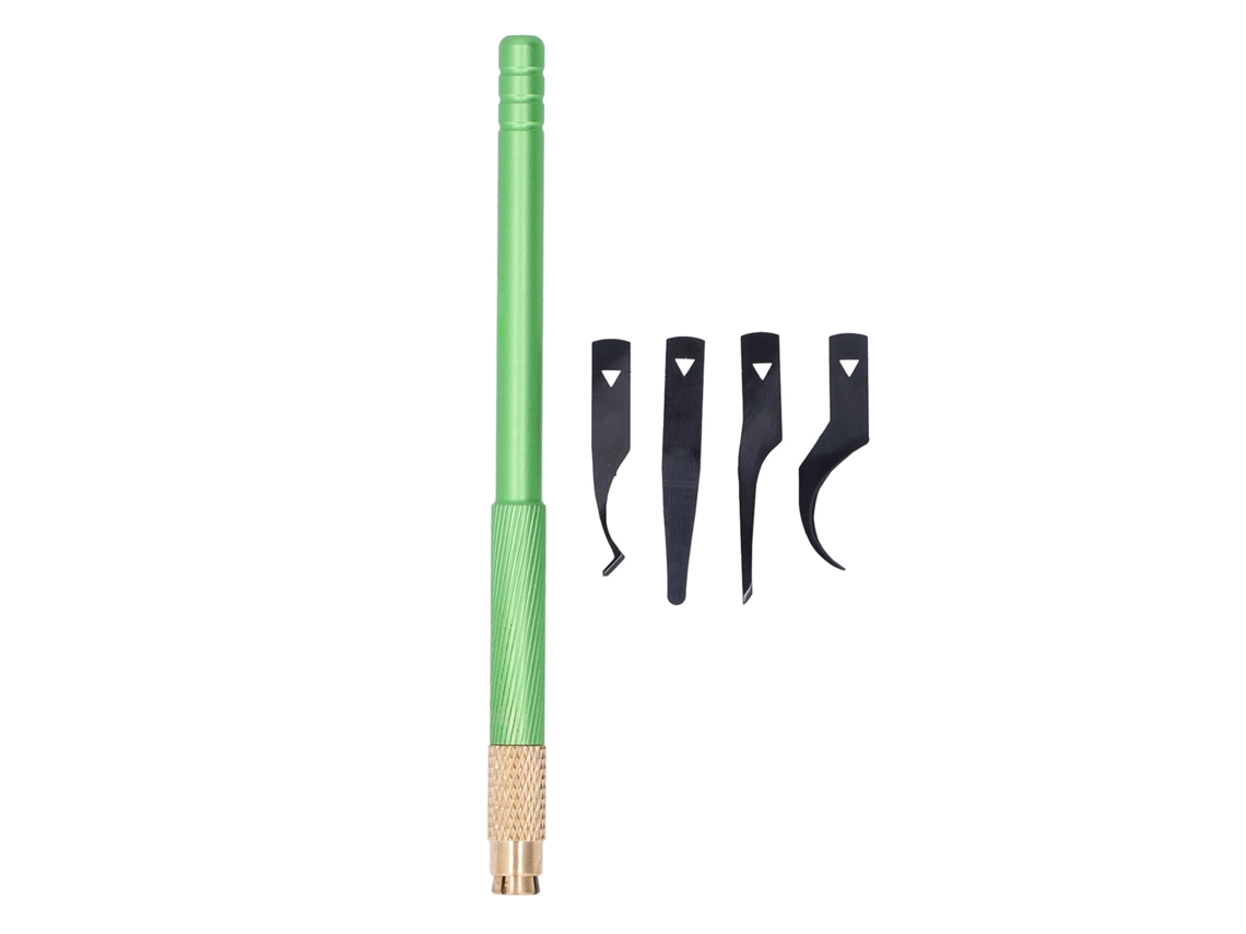Juego De Cuchillas Para Reparación De Chips Bga, Herramienta Delgada Para Extracción De Cpu Y Placas Base, Color Verde.