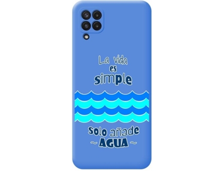 Carcasa Samsung Galaxy A22 4G / M22 TUMUNDOSMARTPHONE Agua Azul