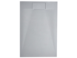 Plato de ducha Beliani Azzurro fabricado en material SMC gris 120x80x3